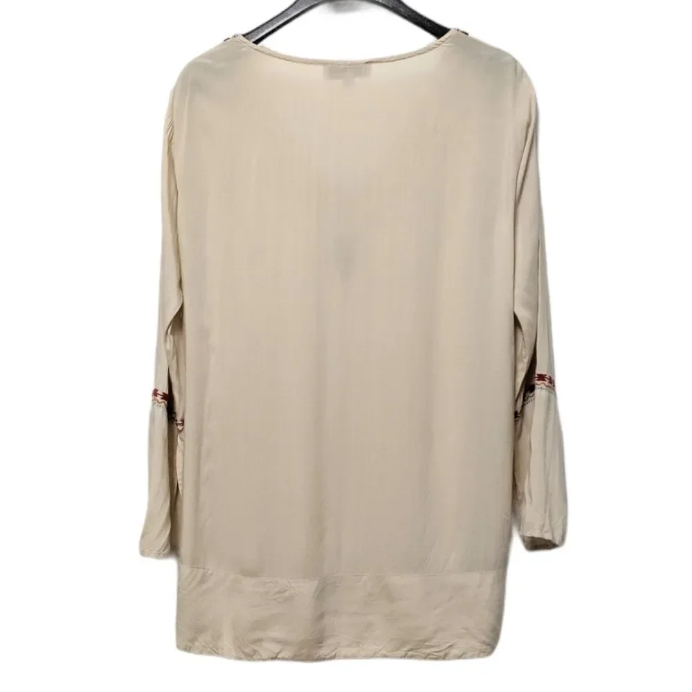 R CINCO RANCH Embroidered Beaded Tunic Top S - Picture 6 of 8